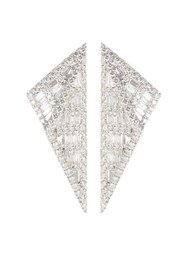 ‘Origami' Diamond 18K White Gold Earrings - KAVANT & SHARART - Modalova