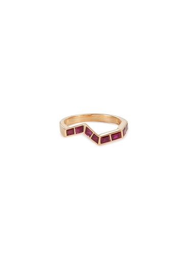 ‘Origami Ziggy' Ruby 18K Gold Step Ring - KAVANT & SHARART - Modalova