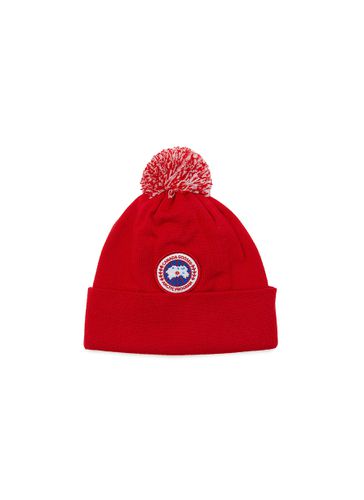 POM POM LOGO KIDS TOQUE BEANIE HAT - CANADA GOOSE - Modalova