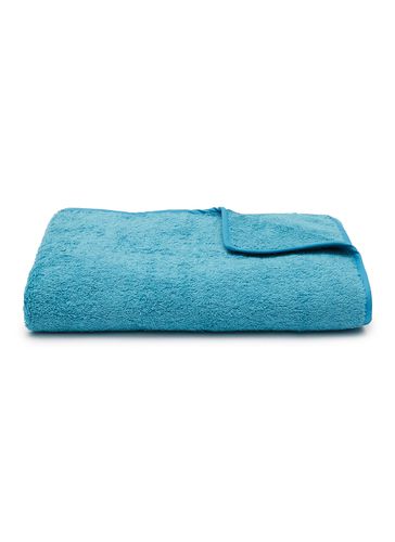 Unito Bourdon Cotton Terry Bath Towel − Lagoon - FRETTE - Modalova
