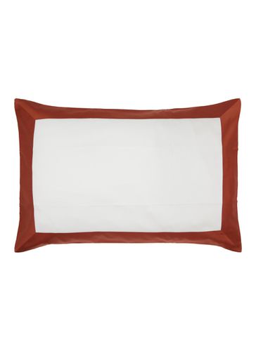 Bold Pillowcase - Milk/Sunset Red - FRETTE - Modalova