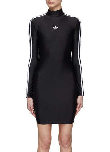 X adidas Trefoil Logo Print Mini Dress - BALENCIAGA - Modalova