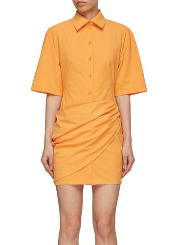 Short Sleeve Wrap Shirt Dress - JACQUEMUS - Modalova