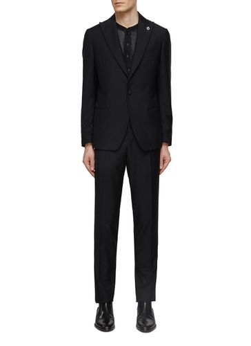 Single Breasted Peak Lapel Suit - LARDINI - Modalova