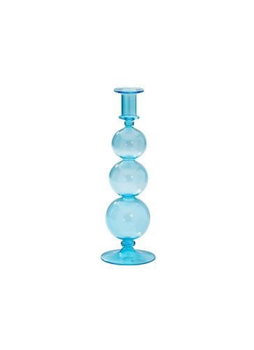 Bubble Glass Candle Holder - Aqua Blue - ANNA + NINA - Modalova