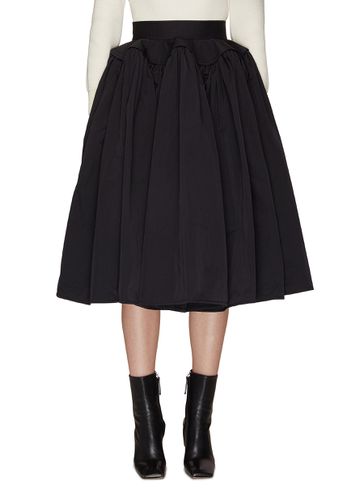 Structured High Waist Pleated Midi Skirt - BOTTEGA VENETA - Modalova