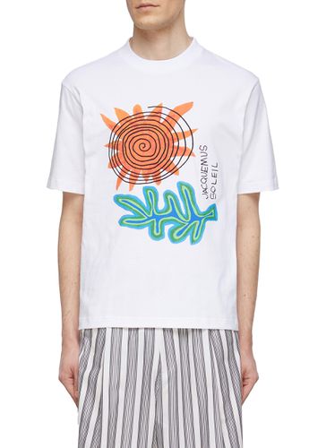 ‘Le T-shirt Soalheiro' Graphic Print Embroidered Crewneck Cotton T-Shirt - JACQUEMUS - Modalova