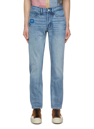 Patch Embellished Light Washed Slim Jeans - DENHAM - Modalova