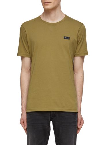 Logo Patch Crewneck Cotton T-Shirt - DENHAM - Modalova