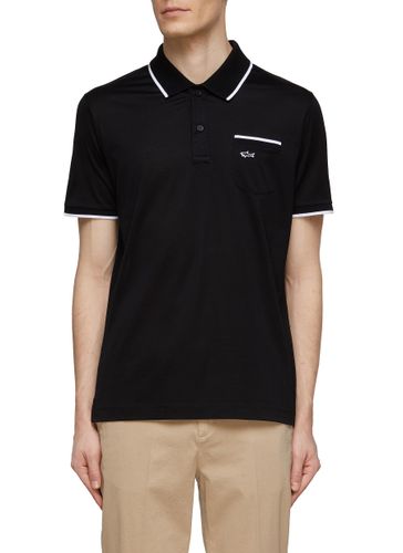 Contrast Trim Cotton Polo Shirt - PAUL & SHARK - Modalova