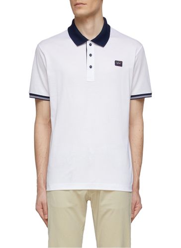 LOGO PATCH SHORT SLEEVE POLO SHIRT - PAUL & SHARK - Modalova