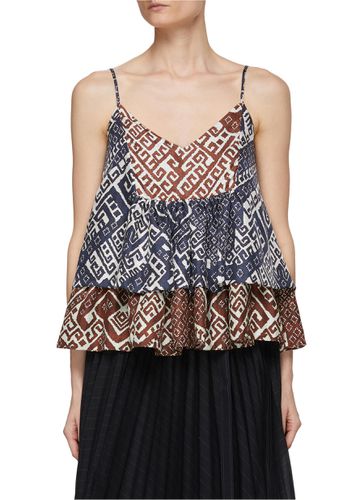 Mixed Ethnic Print Spaghetti Strap Cami - BIYAN - Modalova