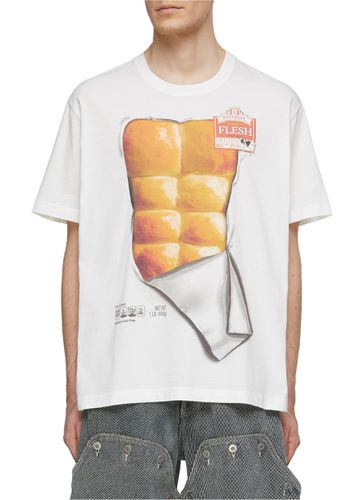 Bread Graphic Print Crewneck Cotton T-Shirt - DOUBLET - Modalova