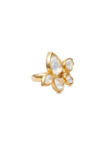 ‘Cachemire' 24K Gold Plated Brass Rock Crystal Open Ring - GOOSSENS - Modalova