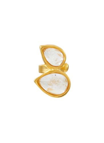 ‘Cachemire' 24K Gold Plated Brass Rock Crystal Ear Cuff - GOOSSENS - Modalova