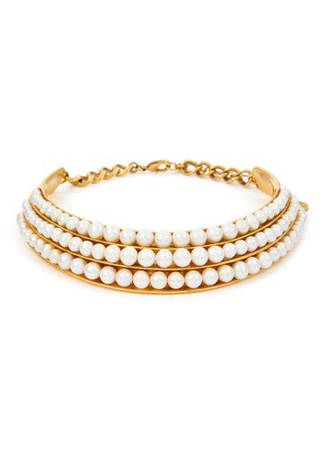 ‘Graine De Gemmes' 24K Gold Plated Brass Pearl Necklace - GOOSSENS - Modalova