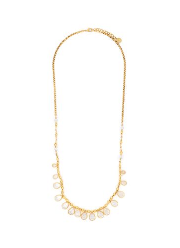‘Cachemire' 24K Gold Plated Brass Rock Crystal Necklace - GOOSSENS - Modalova