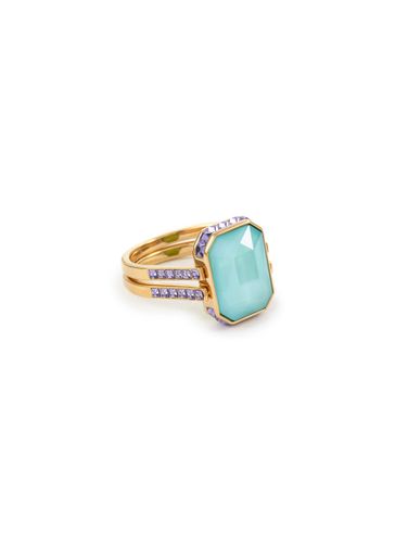 ‘Orbita' Reversible Octagon Cut Crystal Ring - Size 58 - SWAROVSKI - Modalova