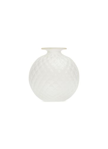 Monofiore Balloton Frozen Vase 100.16 - Crystal Gold Leaf - VENINI S.P.A - Modalova