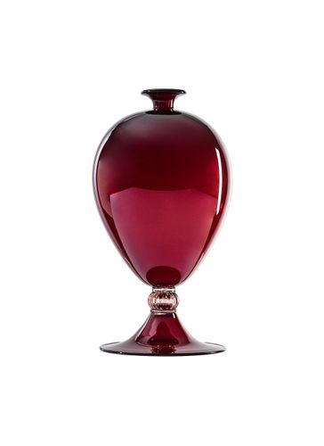 Veronese Vase 600.01 - Cipria Pink/Ox Blood Red - VENINI S.P.A - Modalova