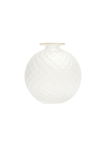 Monofiore Balloton Frozen Vase 100.18 Vase - Crystal Gold Leaf - VENINI S.P.A - Modalova
