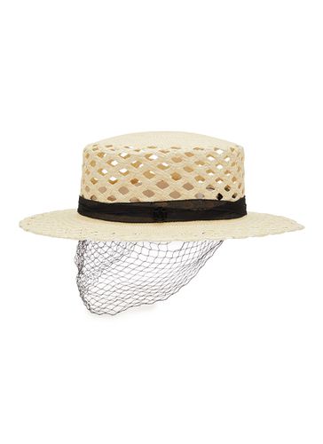 Kiki Veiled Panama Hat - MAISON MICHEL - Modalova