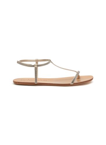 ‘Paca' Crystal T Bar Sandals - PEDRO GARCÍA - Modalova