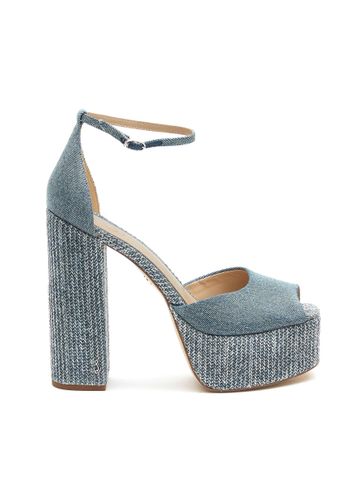 ‘Kori' 110 Single Band Linen Platform Sandals - SAM EDELMAN - Modalova