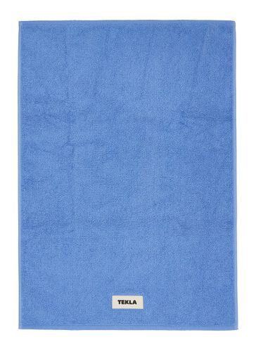 Organic Cotton Terry Bath Mat - Clear Blue - TEKLA - Modalova
