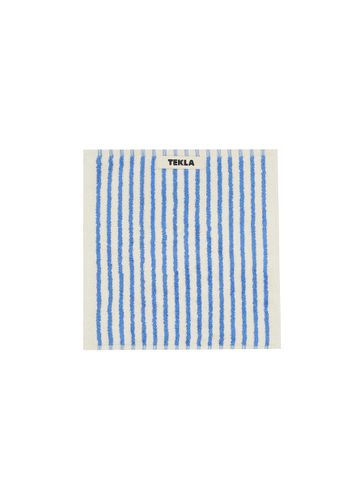 Striped Organic Cotton Terry Wash Cloth - Coastal Stripes - TEKLA - Modalova
