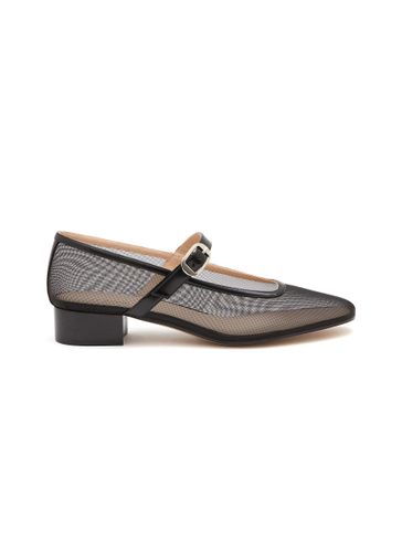 ‘Agatha' Almond Toe Mesh Block Heel Mary Jane - LE MONDE BERYL - Modalova