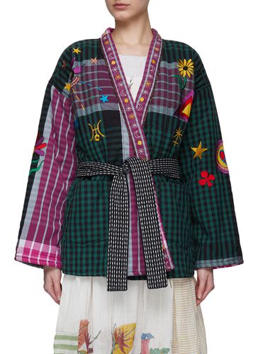 ‘Rain Forest' Belted Cotton Kimono - MONOKI - Modalova