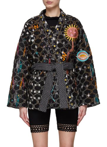‘Karma Fluo' Belted Cotton Kimono - MONOKI - Modalova