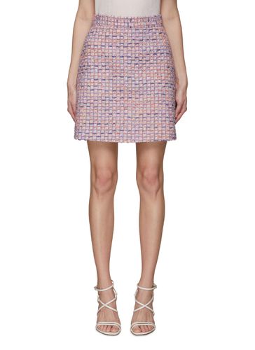 Hand Woven Tweed Mini Skirt - SOONIL - Modalova