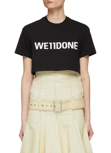 Logo Cropped T-Shirt - WE11DONE - Modalova