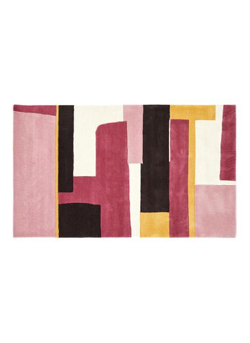 Blurred Lines Tufted Wool Rug - Multi Rouge - THE CONRAN SHOP - Modalova