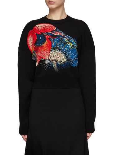 Hieronymus Bosch Jacquard Motif Crewneck Knit Sweater - ALEXANDER MCQUEEN - Modalova