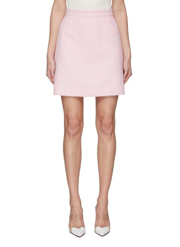 Sequin Embellished Tweed Mini Skirt - SOONIL - Modalova