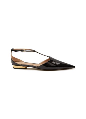 T-Bar Pointed Toe Patent Leather Ballerina Flat - BOTTEGA VENETA - Modalova