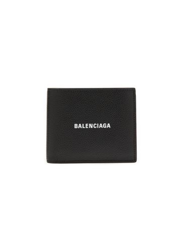 Logo Leather Bifold Wallet - BALENCIAGA - Modalova