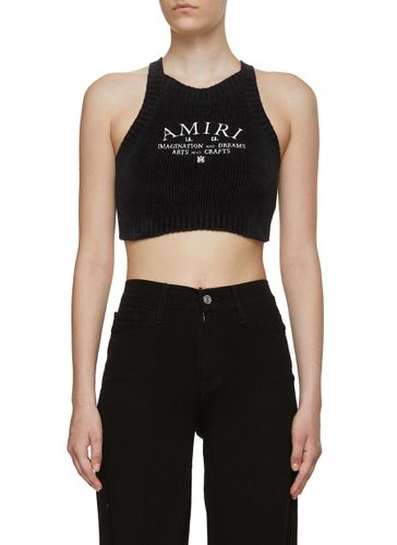 Knit Cropped Top - AMIRI - Modalova