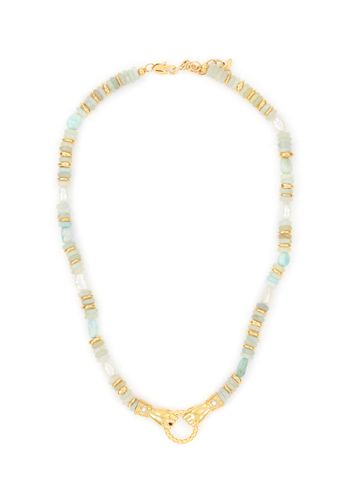 X Harris Reed ‘In Good Hands' 18K Gold Plated Brass Gemstone Pearl Necklace - MISSOMA - Modalova
