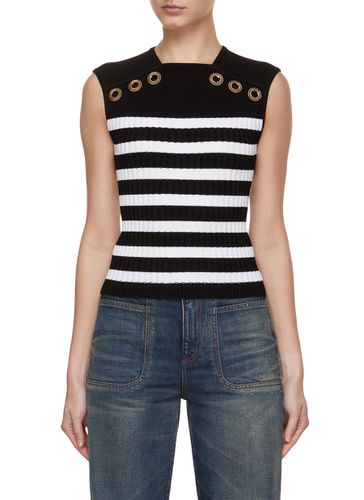 Striped Knit Top - BALMAIN - Modalova