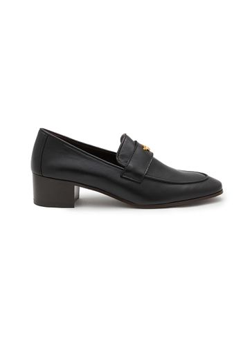 Flaneur Heeled Leather Loafers - BOUGEOTTE - Modalova