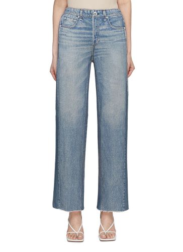 Miramar' Wide Leg Side Panel Raw Hem Light Washed Jeans - RAG & BONE - Modalova
