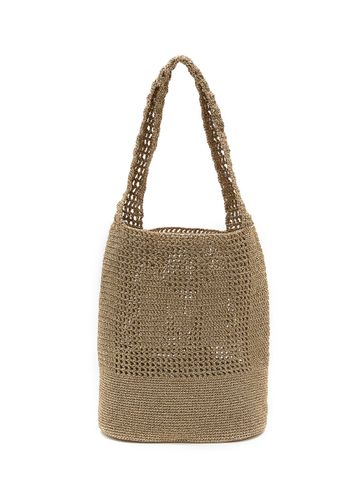 Medium Bucket Crocheted Lurex Bag - MIZELE - Modalova