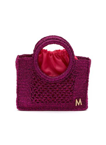 Small Fishnet Crocheted Lurex Tote Bag - MIZELE - Modalova