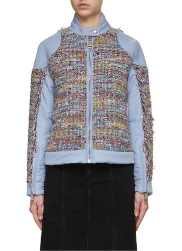 Padded Tweed Biker Jacket - KHRISJOY - Modalova