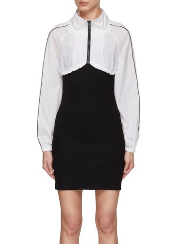 Track Jacket Overlay Mini Dress - MO & CO. - Modalova