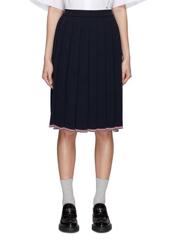 Tricolour Pleated Skirt - THOM BROWNE - Modalova